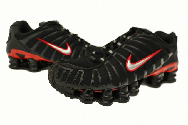 ナイキ NIKE SHOX TL BLACK METALLIC SILVER UNIVERSITY RED ショックス ブラック メタリック シルバー ユニバーシティ レッド CN0151-003 26.5 黒 赤 ブランド古着ベクトル 中古▲260619