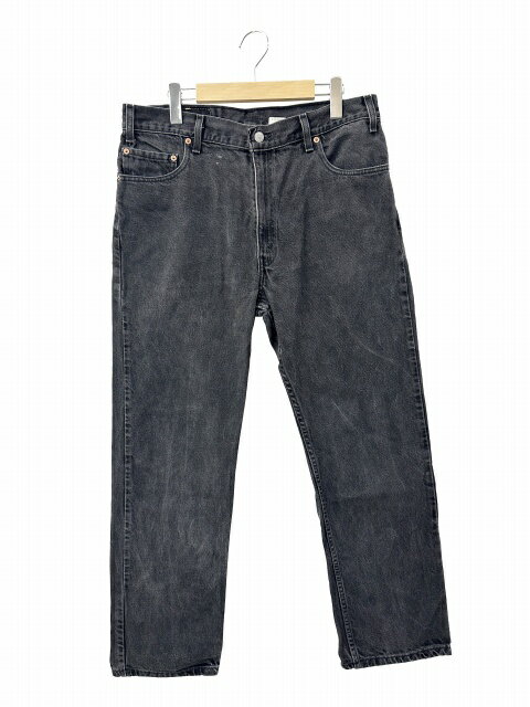 [Used] Levi's 00s vintage overdyed black denim jeans, size 378, made in Mexico, 505, 40505-7113, W36 L30, black. (Brand used clothing, Vector, Used 260619, Men's)
