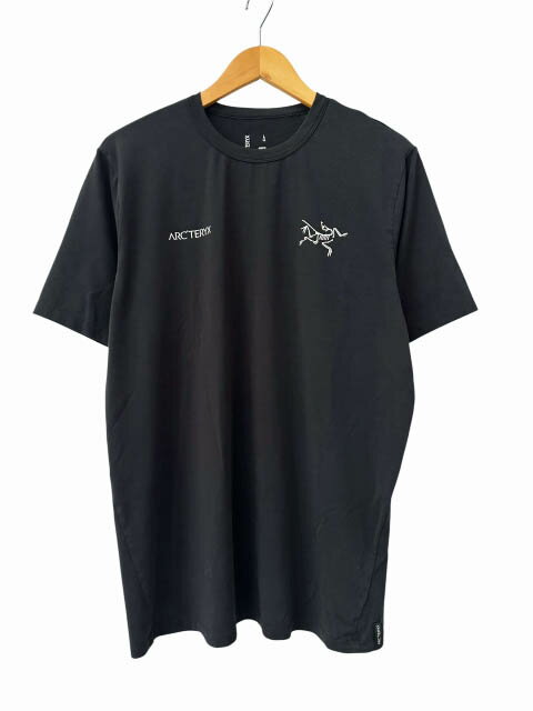 アークテリクス ARC'TERYX CAPTIVE SPLIT SS T-SHIRT キャプティブ スプリット ロゴ プリント 半袖Tシャツ 30228 L 黒ブラック ブランド古着ベクトル 中古260701 メンズ