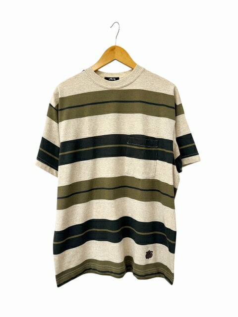ステューシー STUSSY 80s OLD Multi Border Tee オールド マルチ ボーダー 半袖 Tシャツ S マルチカラー ブランド古着ベクトル 中古260706 メンズ