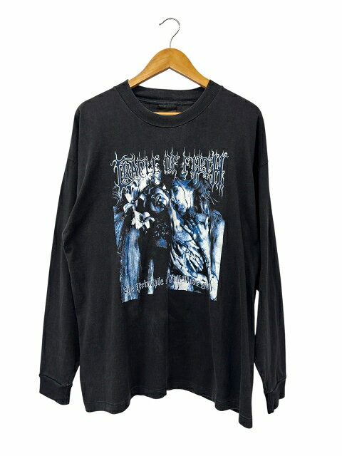 ヴィンテージ VINTAGE CRADLE OF FILTH クレイドルオブフィルス 90s 1994 The Principle Of Evil Made Flesh ザ プリンシプル オブ イーヴィル メイド フレッシュ ロングスリーブ Tシャツ ロンT 長袖 黒 ブラック ブランド古着ベクトル中古260708 メンズ