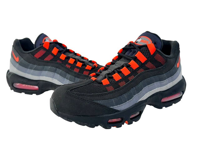 ナイキ NIKE 国内未発売 AIR MAX 95 Black Hyper Crimson エアマックス ハイパー クリムゾン FV4710-002 27.5 黒ブラック ブランド古着ベクトル 中古▲260815 メンズ