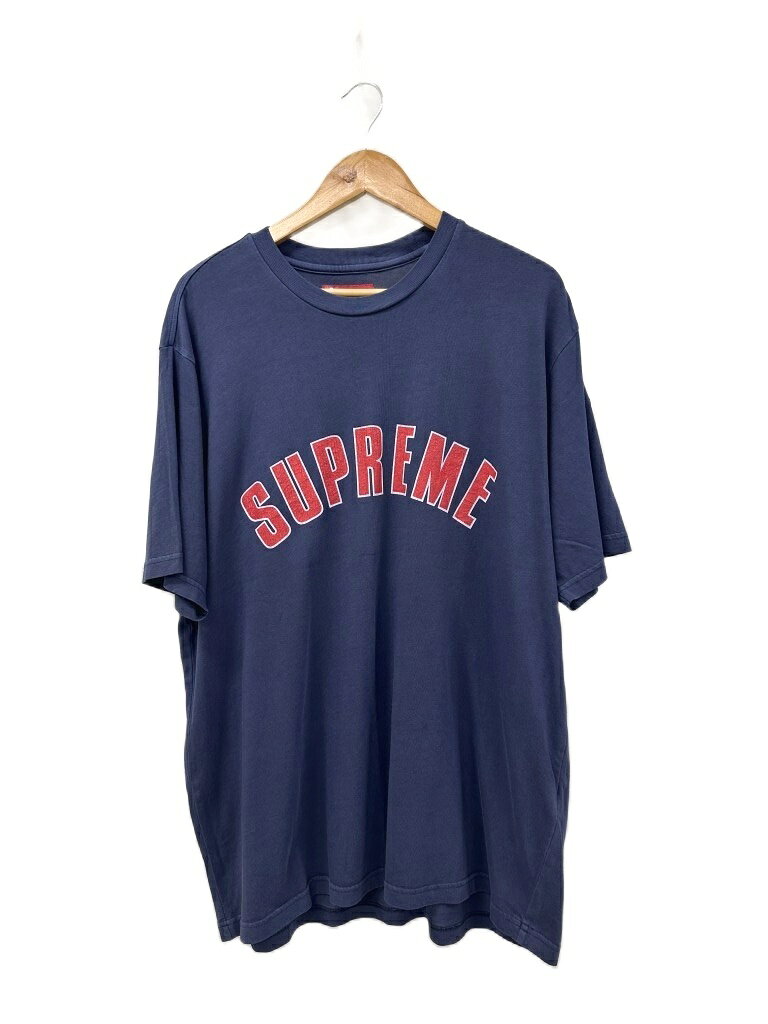 【中古】シュプリーム SUPREME 24SS Cracked Arc S/S Top Tee Navy ロゴ プリント 半袖 Tシャツ L ネイビー ブランド古着ベクトル 中古☆AA★260908 メンズ