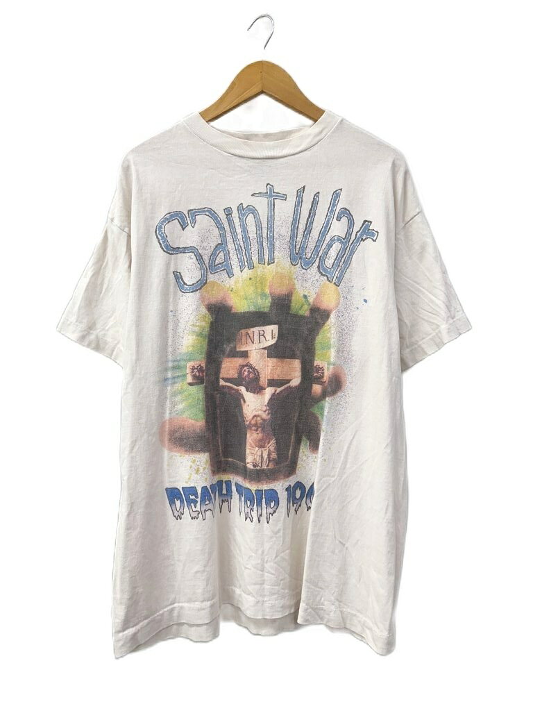 【中古】セントマイケル SAINTMICHAEL 24SS SS TEE SAINT WAR ロゴ プリント 半袖Tシャツ SM-YS8-0000-007 L 白ホワイト ブランド古着ベクトル 中古☆AA★260908 メンズブランドセントマイケル SAINTMICHAEL表記サイズL ※実寸サイズを記載しておりますので、サイズに関するご質問はお答え致しかねます。実寸サイズ肩幅：53cm　身幅：57cm　着丈：73cm　袖丈：19cm　　素材綿100％色白 ホワイト ※色に関してはこの商品の出品者の主観で判断しておりますので、カタログや正規のカラーとは言いまわしが異なる場合があります。状態若干の使用感がございますが、まだまだ状態の良いお品物かと思われます。 ※当店で取り扱っている商品はすべて中古品となります。そのため、神経質な方はご購入をお控えいただきますようお願いいたします。中古品の特性上、保管時のにおいや香水・タバコなどのにおいが残っている場合がございます。においに敏感な方は、十分にご検討の上でご購入をお願いいたします。また、商品は店頭でも同時に販売しております。出品時の状態と異なる場合がございますので、あらかじめご了承ください。付属品付属品なし 写真または説明欄に記載のない付属品などは付属しておりませんので、ご注意頂ますようお願い申し上げます。またトラブル防止のため梱包の様子を録画しております。備考★北関東一の品揃え★ 販売店は「ベクトル高崎高関店」で検索！ 所在地： 〒370-0043 群馬県高崎市高関町345商品のお問い合わせの回答を休止しております。＊各商品ページの商品詳細等をご確認の上ご購入ください。【中古】セントマイケル SAINTMICHAEL 24SS SS TEE SAINT WAR ロゴ プリント 半袖Tシャツ SM-YS8-0000-007 L 白ホワイト ブランド古着ベクトル 中古☆AA★260908 メンズ状態ランク　”AB”詳細については、下記および「状態ランクについて」ページをご覧ください。未使用・新品の商品ほぼ新品同様の商品使用感が少なく、かなり状態の良い商品使用感はあるが、傷や汚れの少ない商品使用感の他、傷や汚れが見られる商品かなり大きな傷みがある難あり商品※S〜CランクはUSED品となりますので、使用感をご理解の上でご入札下さい。状態ランクについてinformationブランドセントマイケル SAINTMICHAEL表記サイズL ※実寸サイズを記載しておりますので、サイズに関するご質問はお答え致しかねます。実寸サイズ肩幅：53cm　身幅：57cm　着丈：73cm　袖丈：19cm　　素材綿100％色白 ホワイト ※色に関してはこの商品の出品者の主観で判断しておりますので、カタログや正規のカラーとは言いまわしが異なる場合があります。状態若干の使用感がございますが、まだまだ状態の良いお品物かと思われます。 ※当店で取り扱っている商品はすべて中古品となります。そのため、神経質な方はご購入をお控えいただきますようお願いいたします。中古品の特性上、保管時のにおいや香水・タバコなどのにおいが残っている場合がございます。においに敏感な方は、十分にご検討の上でご購入をお願いいたします。また、商品は店頭でも同時に販売しております。出品時の状態と異なる場合がございますので、あらかじめご了承ください。付属品付属品なし 写真または説明欄に記載のない付属品などは付属しておりませんので、ご注意頂ますようお願い申し上げます。またトラブル防止のため梱包の様子を録画しております。備考★北関東一の品揃え★ 販売店は「ベクトル高崎高関店」で検索！ 所在地： 〒370-0043 群馬県高崎市高関町345商品のお問い合わせの回答を休止しております。＊各商品ページの商品詳細等をご確認の上ご購入ください。本商品は一点物です他サイトや店舗にて販売している商品です。多少のお時間差にて欠品になることもございます。予めご了承頂ますようお願い致します。ベクトル・サイズガイドはこちらこの商品と同じブランドの商品を見る