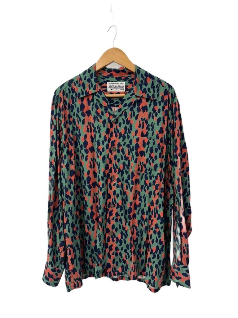 【中古】ワコマリア WACKO MARIA 22AW LEOPARD OPEN COLLAR SHIRT レオパード柄 オープンカラー シャツ M マルチカラー ブランド古着ベクトル 中古260909 メンズ