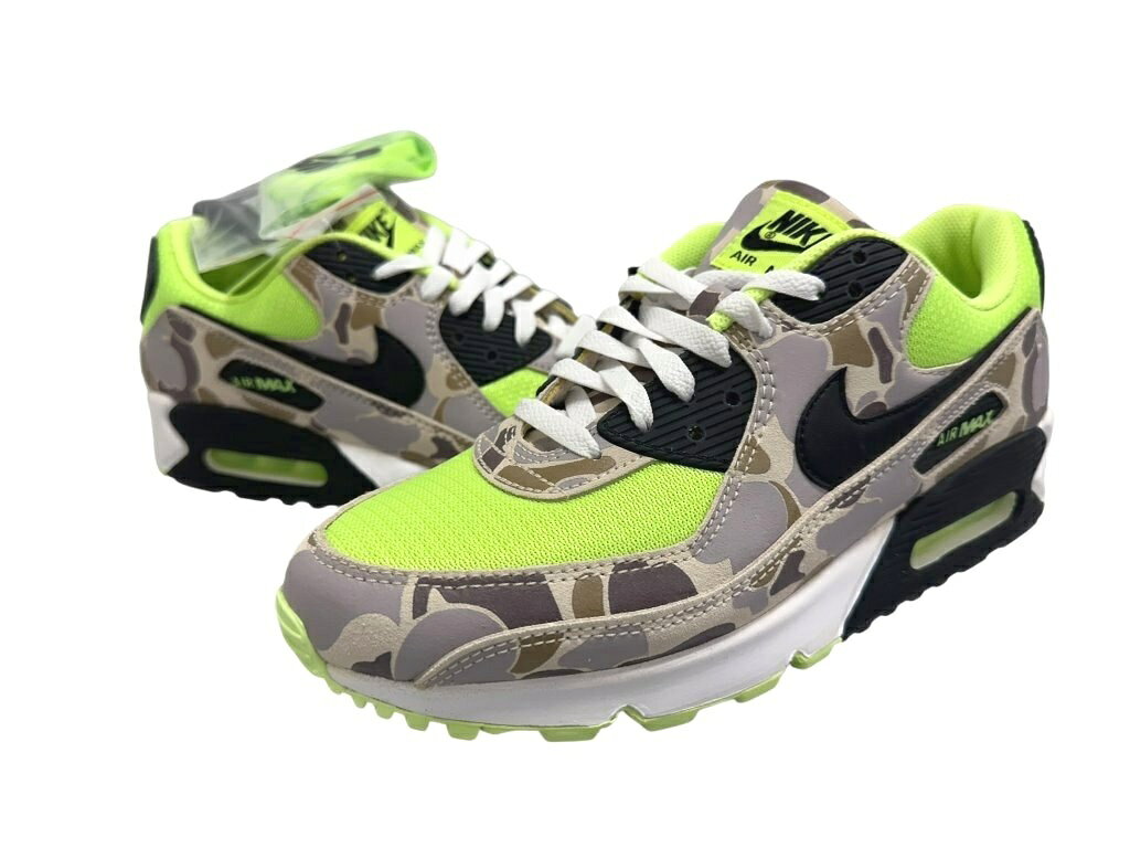 【中古】ナイキ NIKE Air Max 90 Green Camo エアマックス90 グリーンカモ CW4039-300 27 マルチカラー ブランド古着ベクトル 中古▲■260909 メンズ