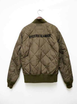 【中古】ヒステリックグラマー HYSTERIC GLAMOUR キルトMA-1 プリマロフト ナイロンタフタ ジャケット 0253AB10 S small カーキ 【ブランド古着ベクトル】 200406 ★ メンズ 【ベクトル 古着】 200406 プリマベーラ