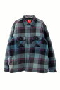 yÁzVv[ SUPREME 20AW quilted arc logo flannel shirt tlVcLyuhÒxNgz240217AA Y yxNg Òz 240217