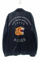 【中古】ワコマリア WACKO MARIA 稀少 18FW-WMO-ML82 L サイズ VIETNAM JACKET TYPE-3 18AW 虎 福 刺繍 ベトナム ジャケット ブラック 黒 【ブランド古着ベクトル】240229 メンズ 【ベクトル 古着】 240229