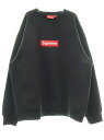 yÁzVv[ SUPREME 22AW BOX LOGO CREWNECK BLACK XXL {bNX S N[lbN XEFbg g[i[ ubN yuhÒxNgz240410 AA Y yxNg Òz 240410