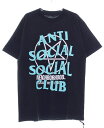 【中古】ネイバーフッド NEIGHBORHOOD × ANTI SOCIAL SOCIAL CLUB S/S TEE BLACK M ASSC アンチ ソーシャル ソーシャル クラブ コラボ プリント Tシャツ ブラック 【ブランド古着ベクトル】240421 メンズ 【ベクトル 古着】 240421