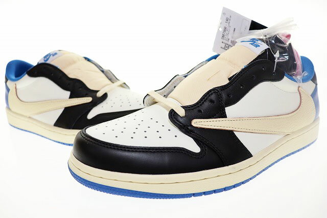 【中古】ナイキ NIKE AIR JORDAN 1 LOW OG SP TRAVIS SCOTT FRAGMENT 2021 28cm DM7866-140 エ...