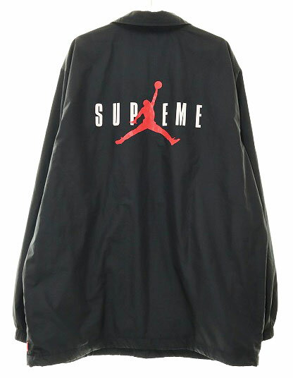 【中古】シュプリーム SUPREME 15AW JORDAN COACHES JACKET BLAC