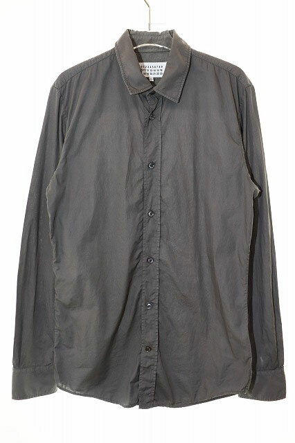 【中古】メゾンマルジェラ Maison Margiela 長袖シャツ サイズ44 S50DL0231 無地 コットン グレー 【ブランド古着ベクトル】●250608 メンズ 【ベクトル 古着】 250608
