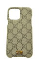 【中古】グッチ GUCCI iPhone 13 PRO CASE アイフォン ケース GG キャンバス 【ブランド古着ベクトル】☆AA★●▲ 250524 メン...