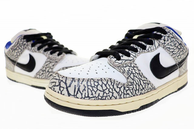 【中古】ナイキ NIKE DUNK LOW PRO SB SUPREME 2002 1st 29cm WHITE CEMENT 304292-001 シュプリー...