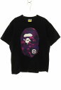【中古】アベイシングエイプ A BATHING APE CAMO BIG APE HEAD TEE BLACK L 001TEK301018M カモ ビッグ エ...