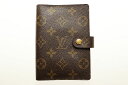 【中古】ルイヴィトン LOUIS VUITTON AGENDA MONOGRAM CANVAS R20005 アジェンダPM モノグラム キャンバス 手帳 ブラ...