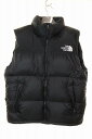 【中古】ザノースフェイス THE NORTH FACE NUPTSE VEST BLACK XL ND92232 ヌプシ ダウン ベスト ブラック 黒 【ブラン...