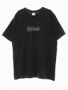 【中古】シュプリーム SUPREME 21SS KAWS CHALK LOGO TEE BLACK Lサイズ カウズ チョーク ロゴ Tシャツ 半袖 カットソー...