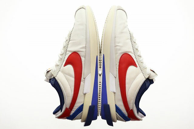 【中古】ナイキ NIKE × SACAI ZOOM CORTEZ SP WHITE UNIVERSITY RED 29cm DQ0581-100 サカイ ズーム コルテッツ ホワイト ユニバーシティ レッド 【ブランド古着ベクトル】▲250717 メンズ 【ベクトル 古着】 250717