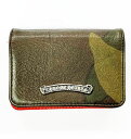 【中古】クロムハーツ CHROME HEARTS WALLET CARD CASEV1 3POKET CH SCRL TANK CAMO カードケース スリーポ...