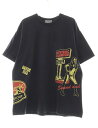 【中古】ヒステリックグラマー HYSTERIC GLAMOUR ALWAYS GOOD TIME T-SHIRT BLACK Lサイズ 02231CT16 オー...
