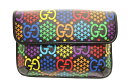 【中古】グッチ GUCCI GGサイケデリック WEST BAG 598113 レザー ウエスト ベルト バッグ マルチカラー【ブランド古着ベクトル】☆AA★●...