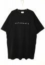 【中古】ヴェトモン VETEMENT 21SS FRIENDRY LOGO T-SHIRT BLACK S UE51TR340B フレンドリー ロゴ Tシャツ ...
