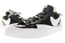 【中古】ナイキ NIKE × SACAI BLAZER LOW BLACK PATENT LEATHER 28cm DM6443-001 サカイ レーザー ロー...