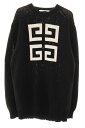 【中古】ジバンシィ GIVENCHY 19AW 4Gロゴ ジャガードニット XLサイズ BM904U4Y0A ダメージ加工 モックネック セーター イタリア製 ブラック 【ブランド古着ベクトル】☆AA★■250703 メンズ 【ベクトル 古着】 250703