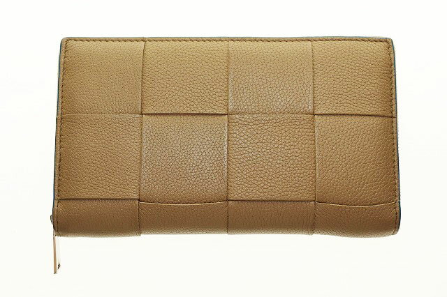 【中古】ボッテガヴェネタ BOTTEGA VENETA マキシ イントレ カセット ジップアラウンド ウォレット 748054 長財布 ブラウン系 【ブランド古...