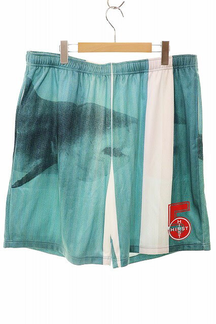 【中古】シュプリーム SUPREME × DAMIEN HIRST 25SS SOCCER SHORT GREEN XL ダミアン ハースト コラボ サッカー ショーツ ハーフパンツ グリーン 【ブランド古着ベクトル】☆AA★■250614 メンズ 【ベクトル 古着】 250614