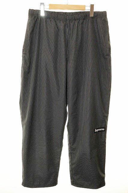 šۥץ꡼ SUPREME 25SS REFLECTIVE RIPSTOP TRACK PANT BLACK L ե쥯ƥ ...