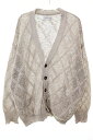 【中古】BALLAST ARK DAIYA MESH CARDIGAN FREE BA09-K000 バラストアーク ダイヤ メッシュ カーディガン ベージュ 【ブランド古着ベクトル】250625 メンズ 【ベクトル 古着】 250625