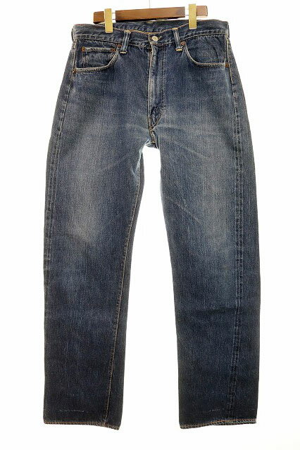 【中古】リーバイス Levi's 50s 501ZXX BIG E 革パッチ 初期型 オリジナル ヴィンテージ デニムパンツ ジーンズ 最初期 サイズ不明 両面...