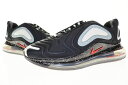 【中古】ナイキ NIKE × UNDERCOVER AIR MAX 720 BLACK UNIVERSITY RED 28cm CN2408-001 アンダーカバー エア マックス ブラック ユニバーシティレッド 【ブランド古着ベクトル】 ▲■250825 メンズ 【ベクトル 古着】 250826