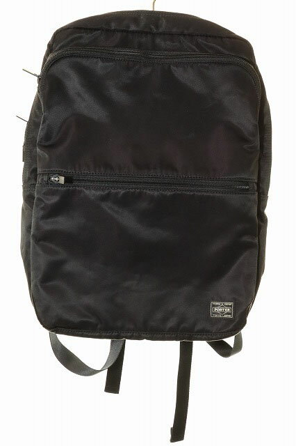 樂天商城 - 【中古】ポーター PORTER FLASH DAYPACK BLACK フラッシュ デイパック リュック ロゴ ブラック 【ブランド古着ベクトル】●▲260509 メンズ 【ベクトル 古着】 260509