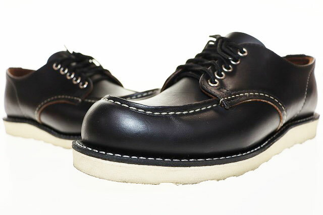 【中古】レッドウィング REDWING CLASSIC MOC OXFORD BLACK 26.5cm 8090 Dワイズ クラシック モック オックスフォード ブーツ レザー ブラック 【ブランド古着ベクトル】▲■251124 メンズ 【ベクトル 古着】 251124