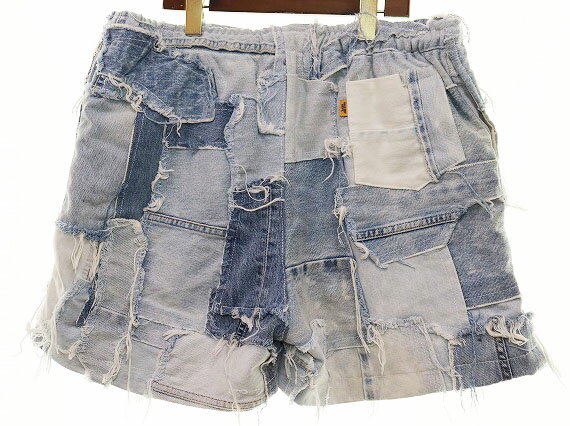 【中古】GALLERY DEPT. PATCHWORK DENIM ZUMA XL ギャラリーデプト パッチワーク デニム ズマ ショート パンツ インディゴ 【ブランド古着ベクトル】☆AA★●251026 メンズ 【ベクトル 古着】 251022