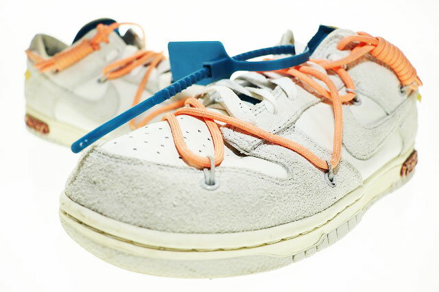 【中古】ナイキ NIKE × OFF WHITE DUNK LOW 1OF50 19 26.5cm DJ0950-119 オフ ホワイト ダンク ロー 【..