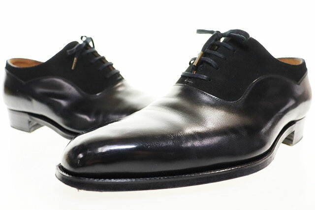 【中古】クレマチス CLEMATIS ビスポーク コンビプレーントゥ カーフ レザー シューズ スエード 革靴 ..