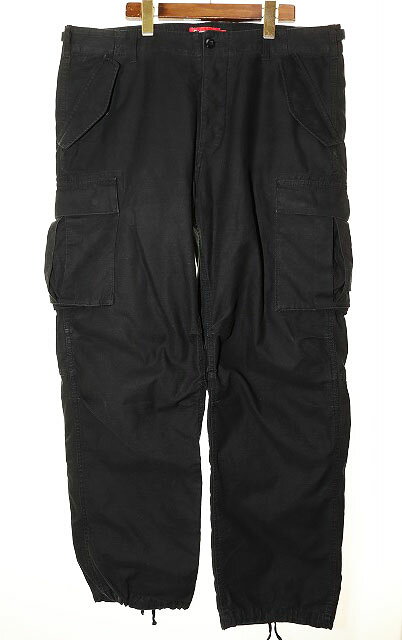 乐天商城 - 【中古】シュプリーム SUPREME 22FW CARGO PANTS BLACK SIZE36 カーゴ パンツ ブラック ワイド デニム 【ブランド古着ベクトル】☆AA★260207 メンズ 【ベクトル 古着】 260207