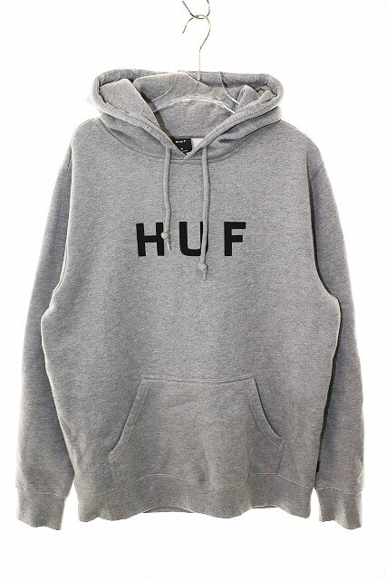 Rakuten - 【中古】ハフ HUF OG LOGO PULLOVER HOODIE GREY HEATHER M ロゴ プルオーバー フーディ グレーヘザー パーカー 【ブランド古着ベクトル】260124 メンズ 【ベクトル 古着】 260124
