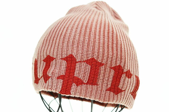 【中古】シュプリーム SUPREME 25SS OLD ENGLISH PRINTED BEANIE PALE RED オールド イングリッシュ プリンテッド ビーニー ペイル レッド ニット帽 帽子 【ブランド古着ベクトル】☆AA★▲260207 メンズ 【ベクトル 古着】 260207