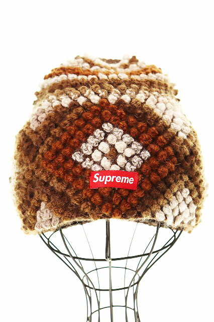 Cap, Hat - 【中古】シュプリーム SUPREME 25AW TEXTURED KNIT BEANIE BROWN テクスチャード ビーニー ニット キャップ 帽子 ブラウン 茶色 【ブランド古着ベクトル】☆AA★▲260308 メンズ 【ベクトル 古着】 260308