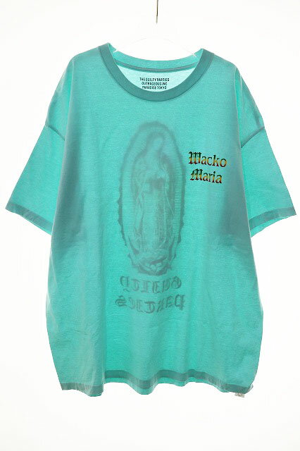 Rakuten - 【中古】ワコマリア WACKO MARIA CREW NECK TEE XXL クルーネック Tシャツ マリア プリント 半袖 水色 【ブランド古着ベクトル】☆AA★260318 メンズ 【ベクトル 古着】 260318