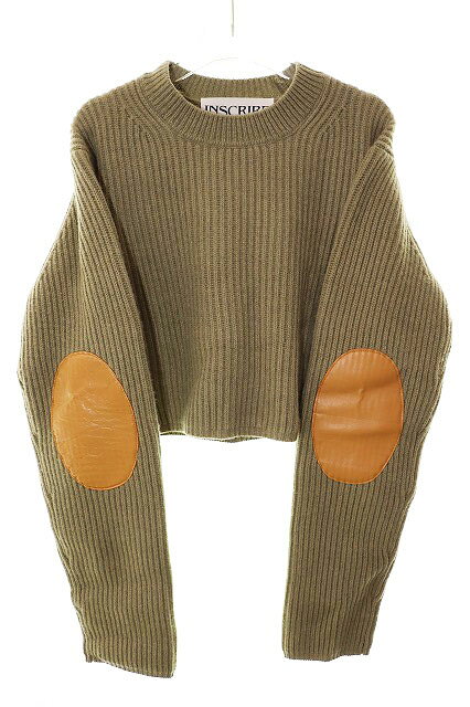 乐天商城 - 【中古】アンスクリア INSCRIRE 25AW RIB SHORT LENGTH FREE I25AW-K1 プルオーバー ウール ニット セーター ベージュ 【ブランド古着ベクトル】●260308 レディース 【ベクトル 古着】 260308