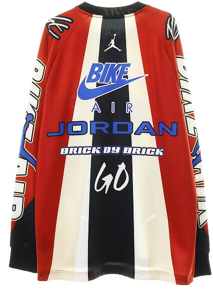 【中古】ナイキ NIKE × NIGEL SYLVESTER BIKE JERSEY RED Sサイズ ナイジェル シルベスター バイク ジャージ ロンT レッド 赤 【ブランド古着ベクトル】260301 メンズ 【ベクトル 古着】 260304 vector-prima-10247883 ベクトル プリマベーラ店 サンプル画像2