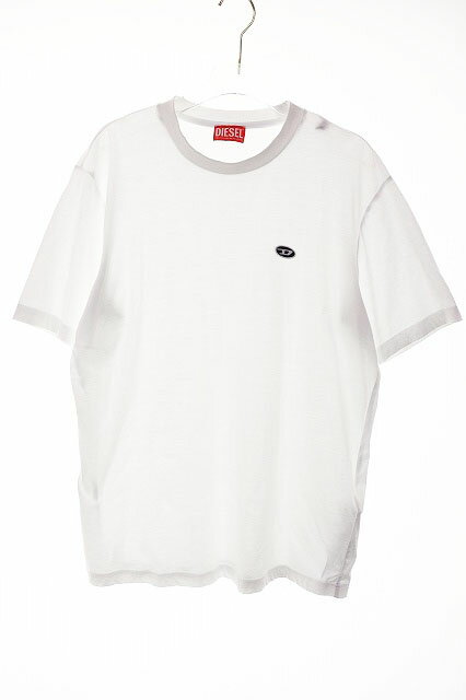 乐天商城 - 【中古】ディーゼル DIESEL T JUST DOVAL WHITE S クルーネック Tシャツ ワンポイント ロゴ 半袖 ホワイト 【ブランド古着ベクトル】260314 メンズ 【ベクトル 古着】 260314